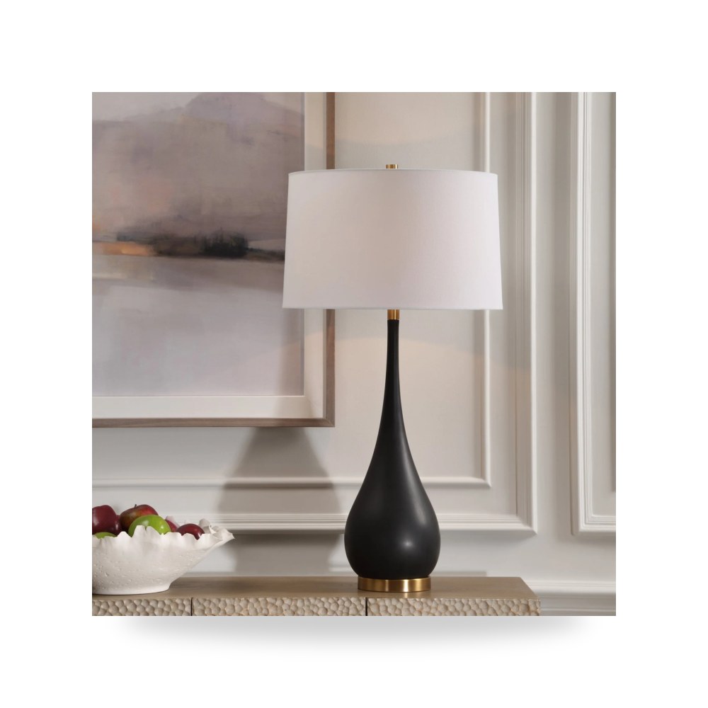 مصباح طاولة أسود Nocturnal أترموست Uttermost