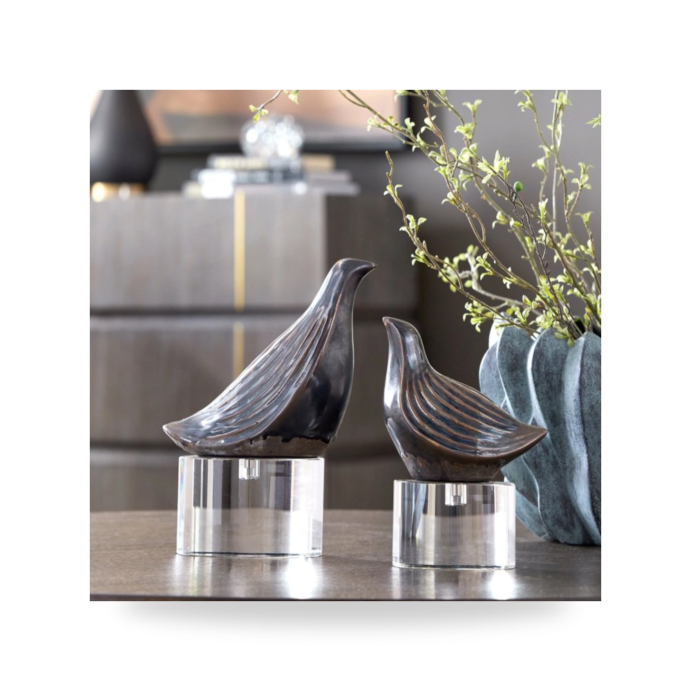 مرآة ديكور جدارية إكسسوار ديكور طاولة رمادي Uttermost
