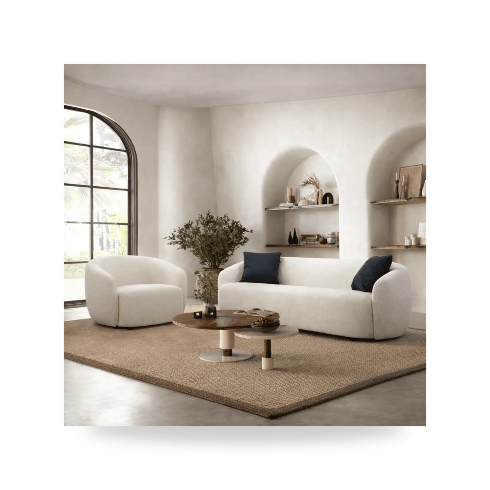 طقم كنب غرفة معيشة روتس موديل KF.2823-SET