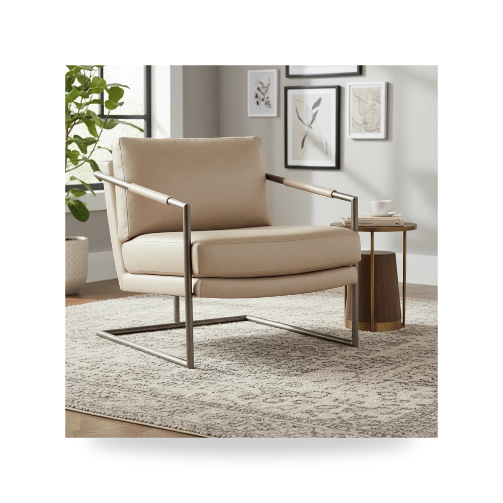 كرسي جلوس بتصميم أنيق - كرسي Moody Metal معتمد - من Hooker Furniture - طراز CC211-005