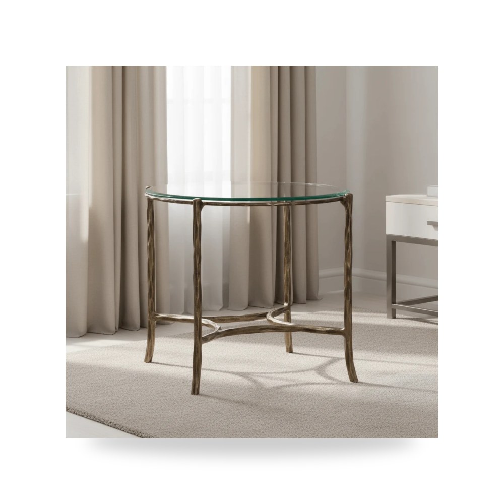 كرسي جلوس بتصميم أنيق - طاولة جانبية Monier Chairside - من Fairfield Chair