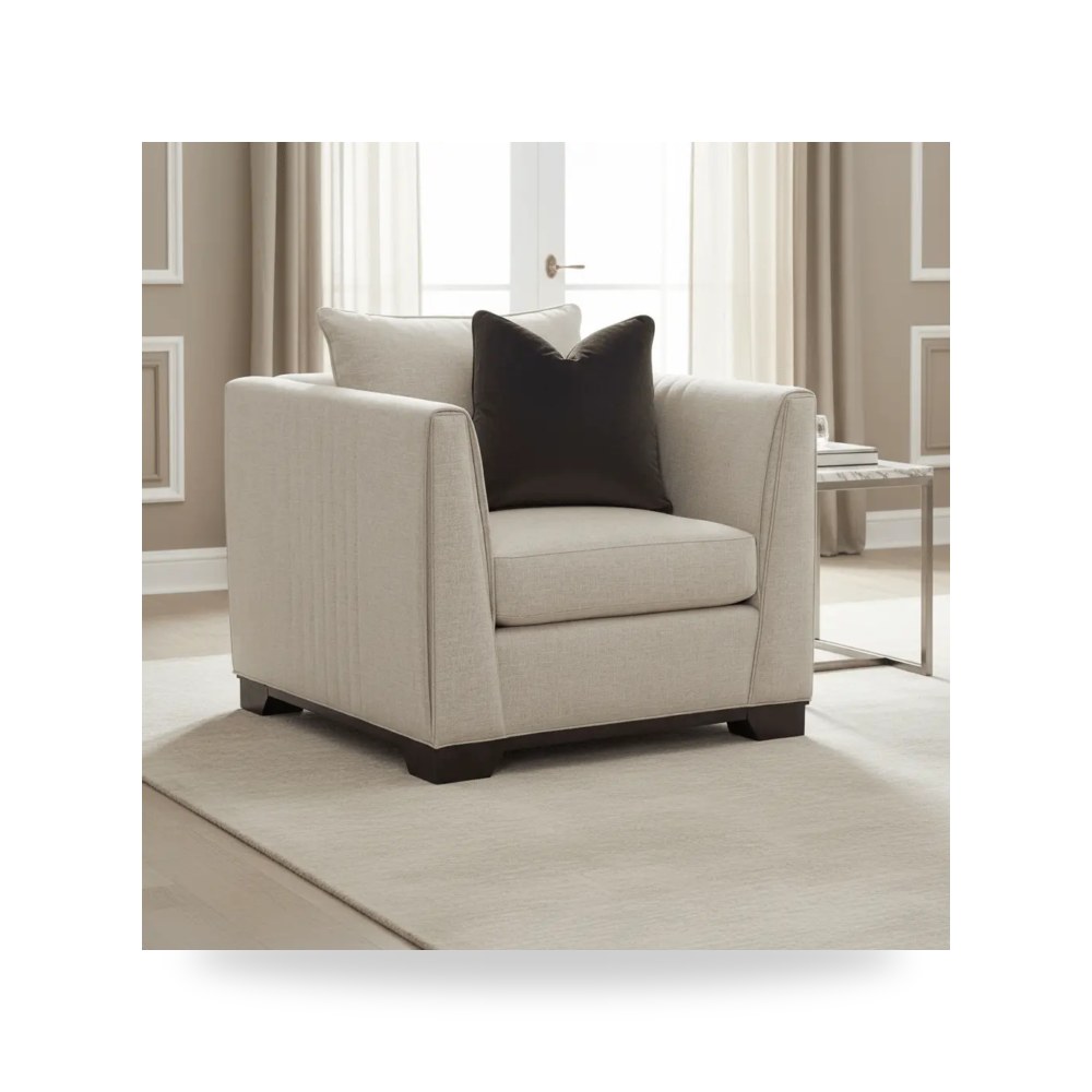 كرسي جلوس بتصميم أنيق - كرسي Streamline Moderne Caracole - طراز M020-417-032-A