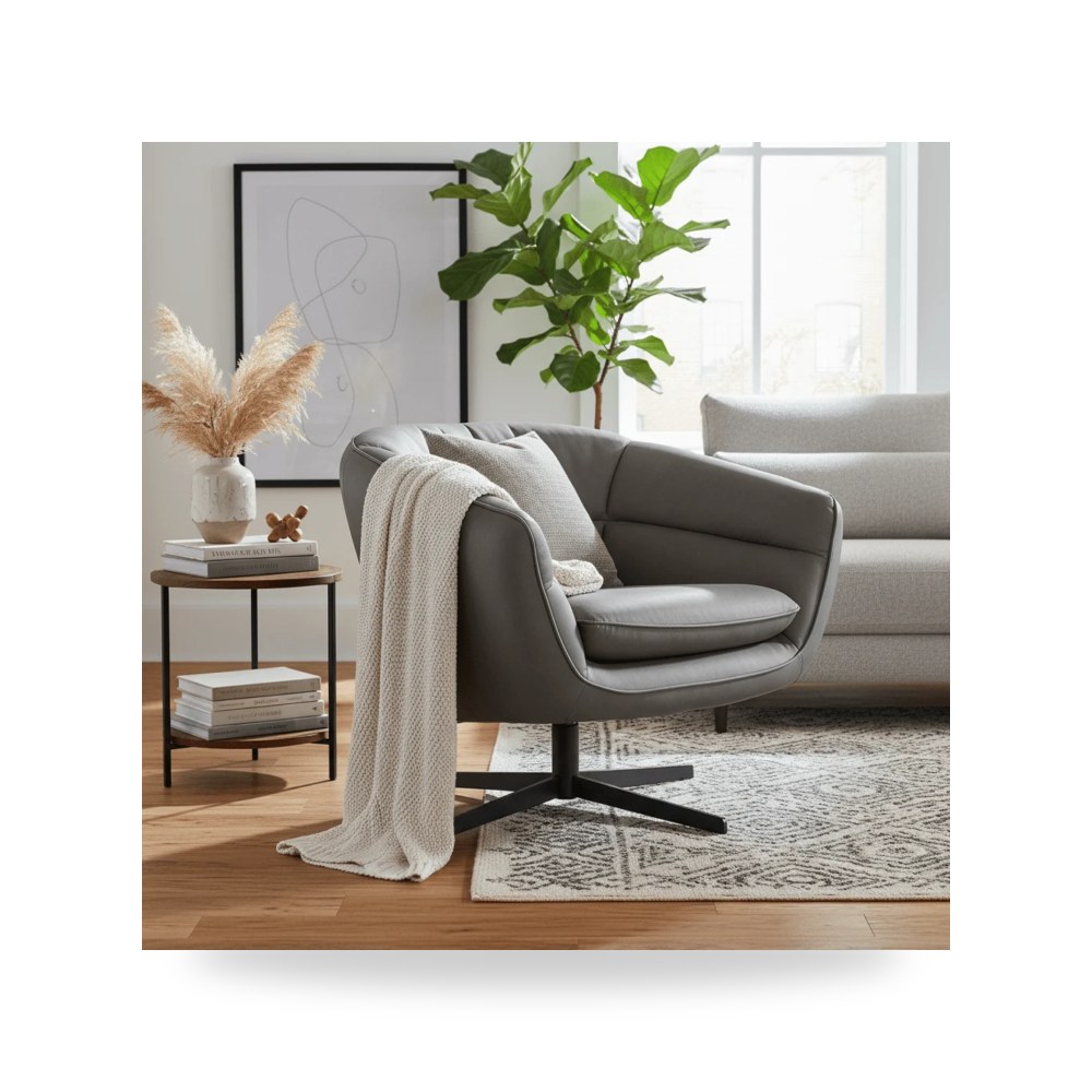 كرسي جلوس بتصميم أنيق - Mina Swivel Chair - من Hooker Furniture - طراز CC722-SW-095