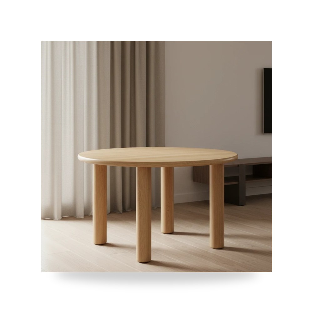 طاولة طعام بلوط Milo Round Moes موديل FC-1003-24-0 Moe's Home