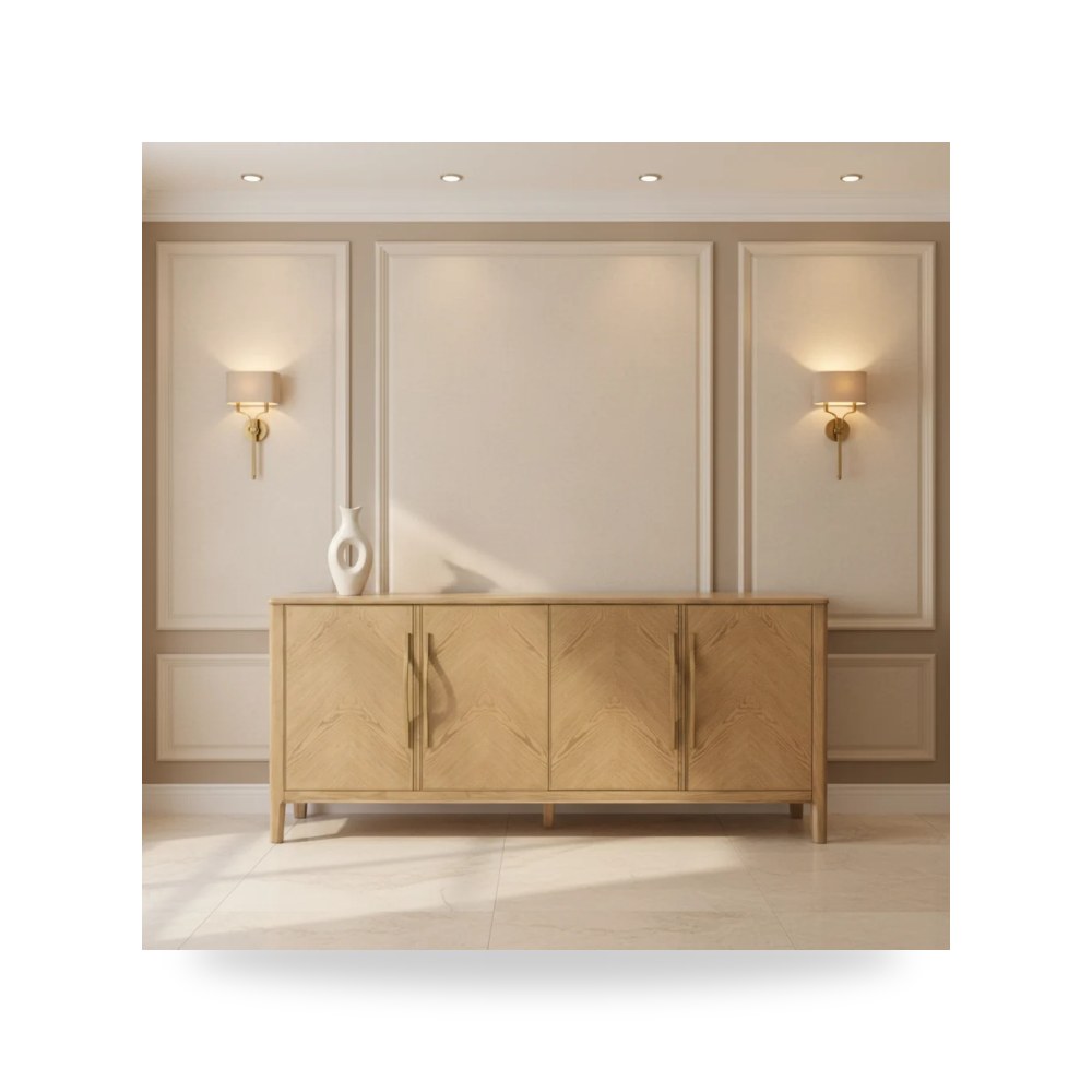 بوف ومسند قدم عثماني - بوفيه كونسول أحمر Fairfield Chair موديل 8057 - طراز 8057-82-S