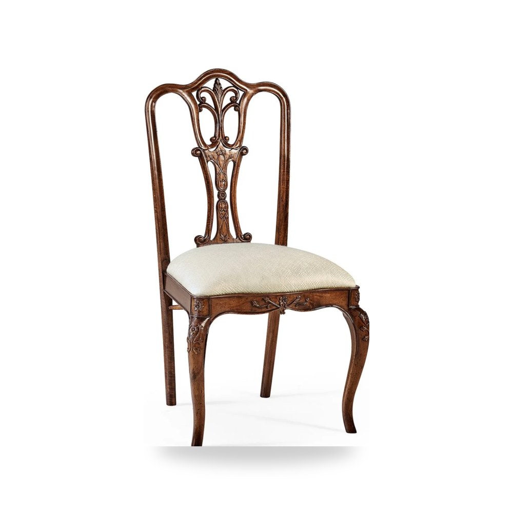 كرسي طعام فاخر - كرسي طعام Jonathan Charles موديل 492476 SC - طراز 492476-SC-MAH-F200