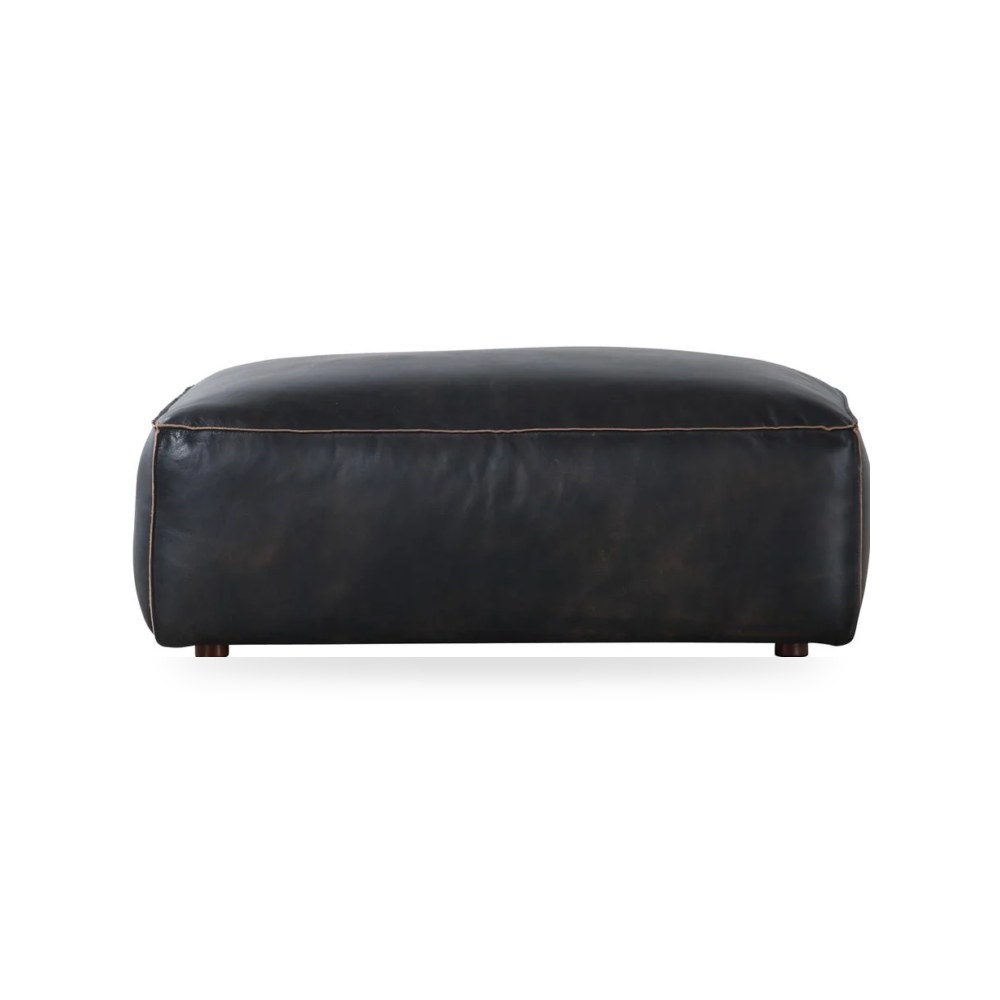بوف ومسند قدم عثماني - بوف أسود Luxe Antique Moes - من Moe's Home - طراز QN-1020-01