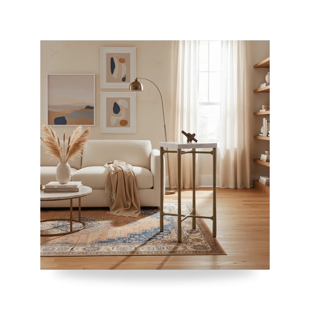 كرسي جلوس بتصميم أنيق - طاولة قهوة ذهبي Fairfield Chair - طراز 6321-88