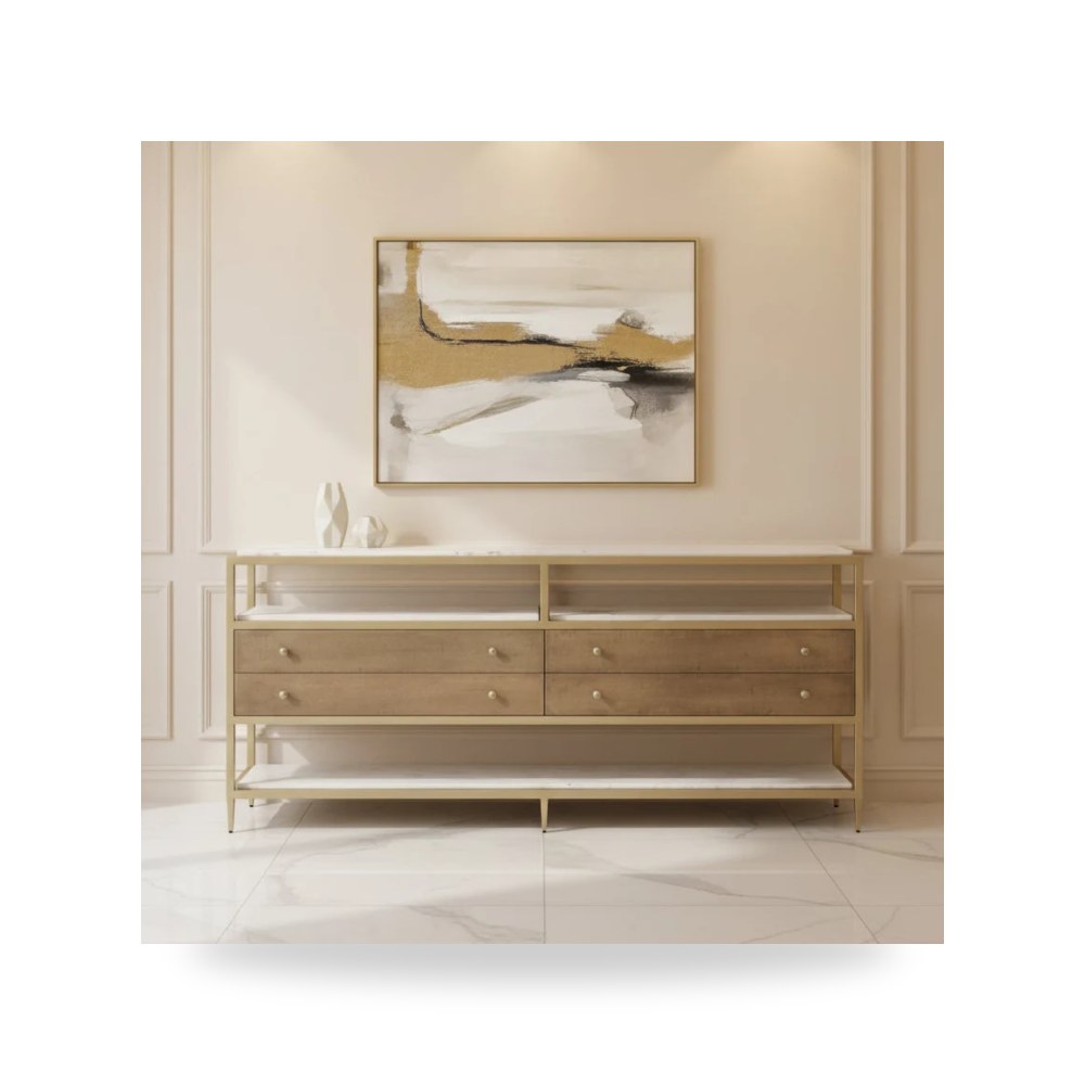 بوف ومسند قدم عثماني - بوفيه كونسول أحمر Fairfield Chair موديل 6766 - طراز 6766-96