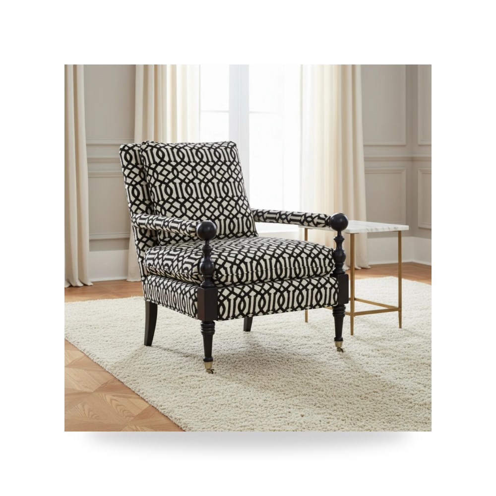 كرسي جلوس بتصميم أنيق - Product OverviewLeslie Occasional Chair كرسي - من Fairfield Chair