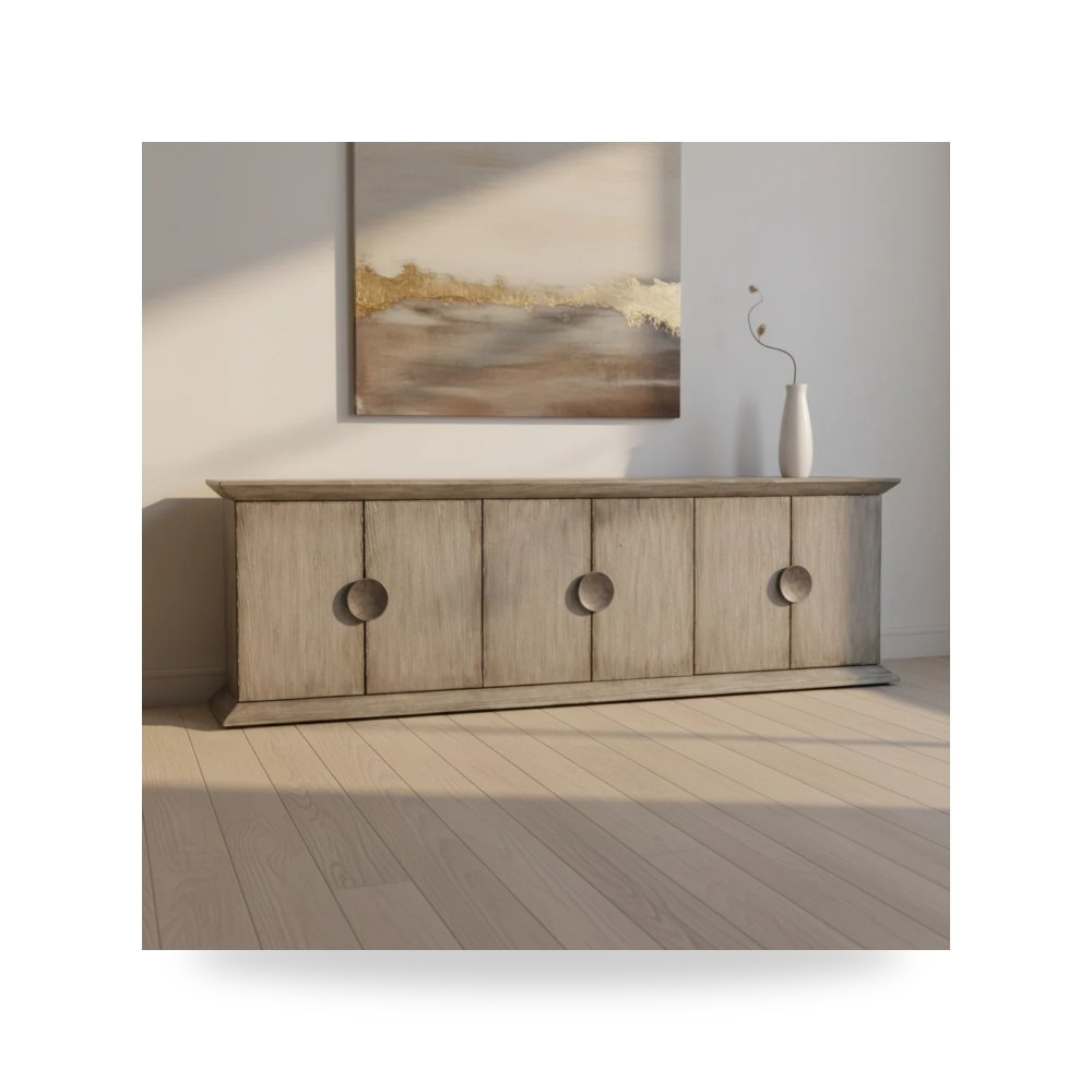 بوف ومسند قدم عثماني - بوفيه كونسول أحمر Hooker موديل 638 85444 95 - من Hooker Furniture
