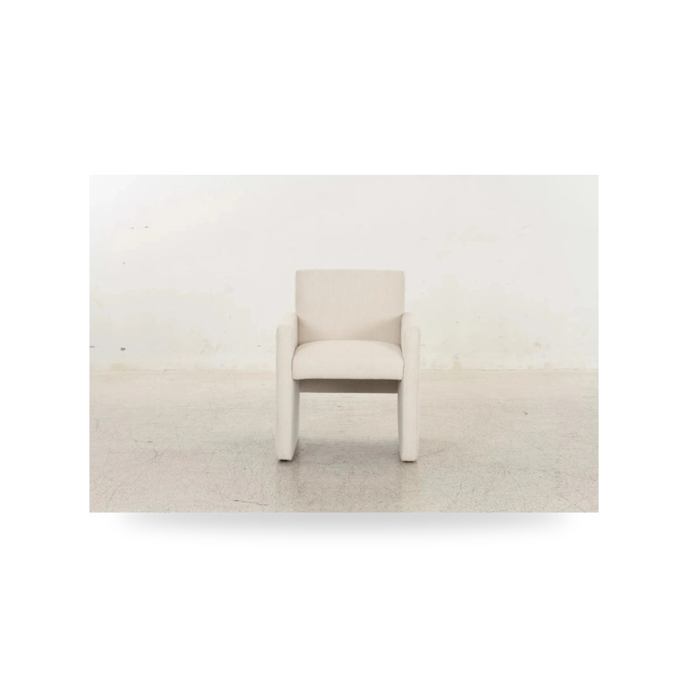 كرسي طعام فاخر - Kima Cream Dining Chair - طراز R1572-D0002SC