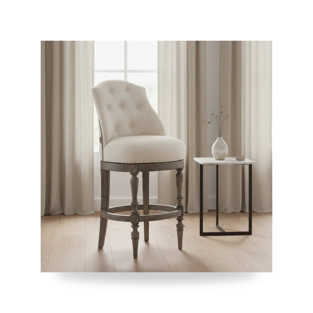 كرسي جلوس بتصميم أنيق - كرسي Kacey Counter Hooker - من Hooker Furniture - طراز 300-25044