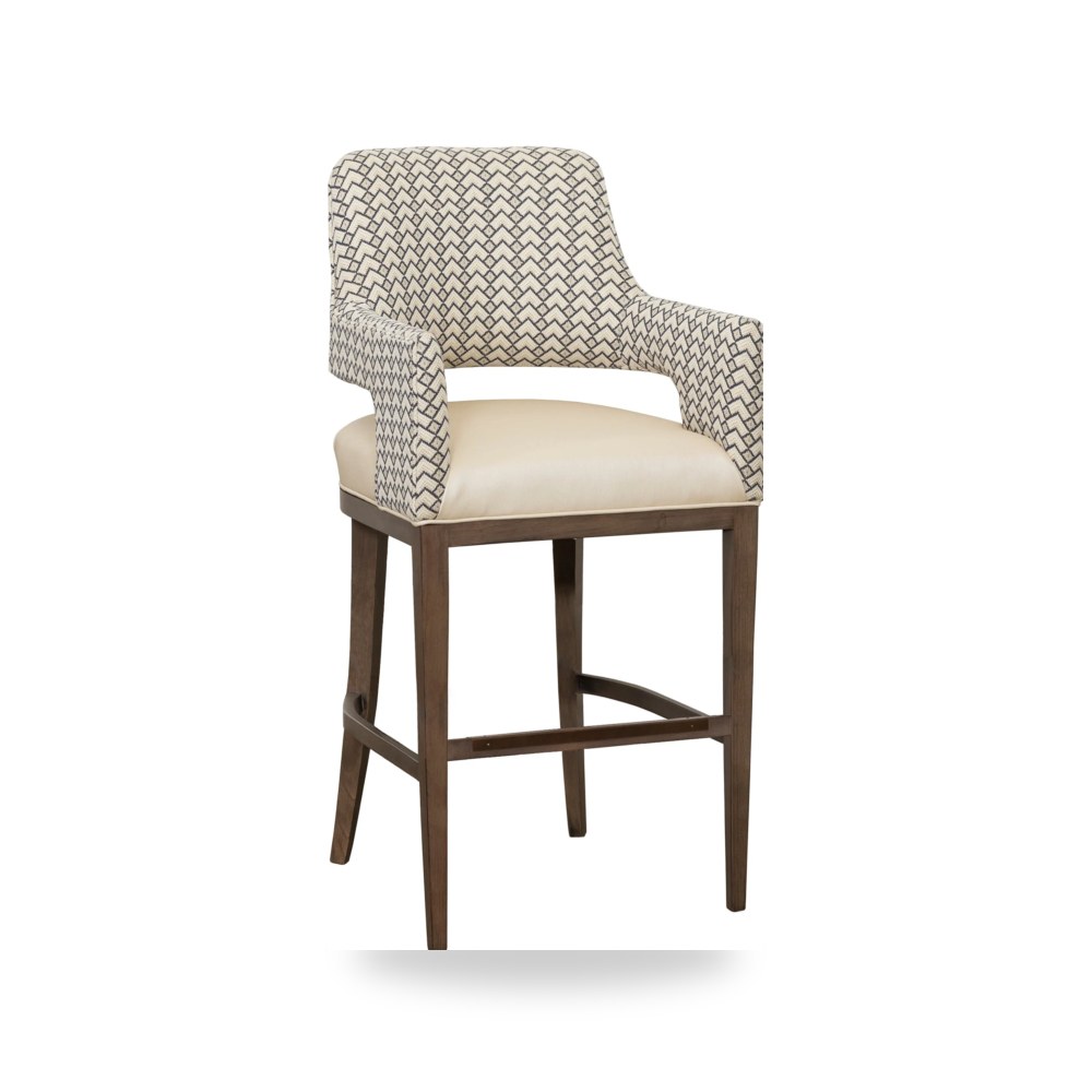 مقعد بار عالي فاخر - كرسي بار Josie Fairfield معتمد - من Fairfield Chair - طراز 8855-06