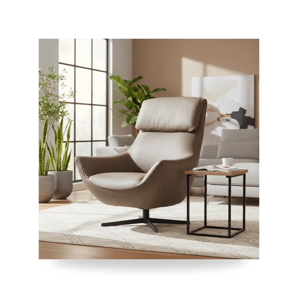 كرسي جلوس بتصميم أنيق - Hughes Swivel Chair - من Hooker Furniture - طراز CC733-SW-075