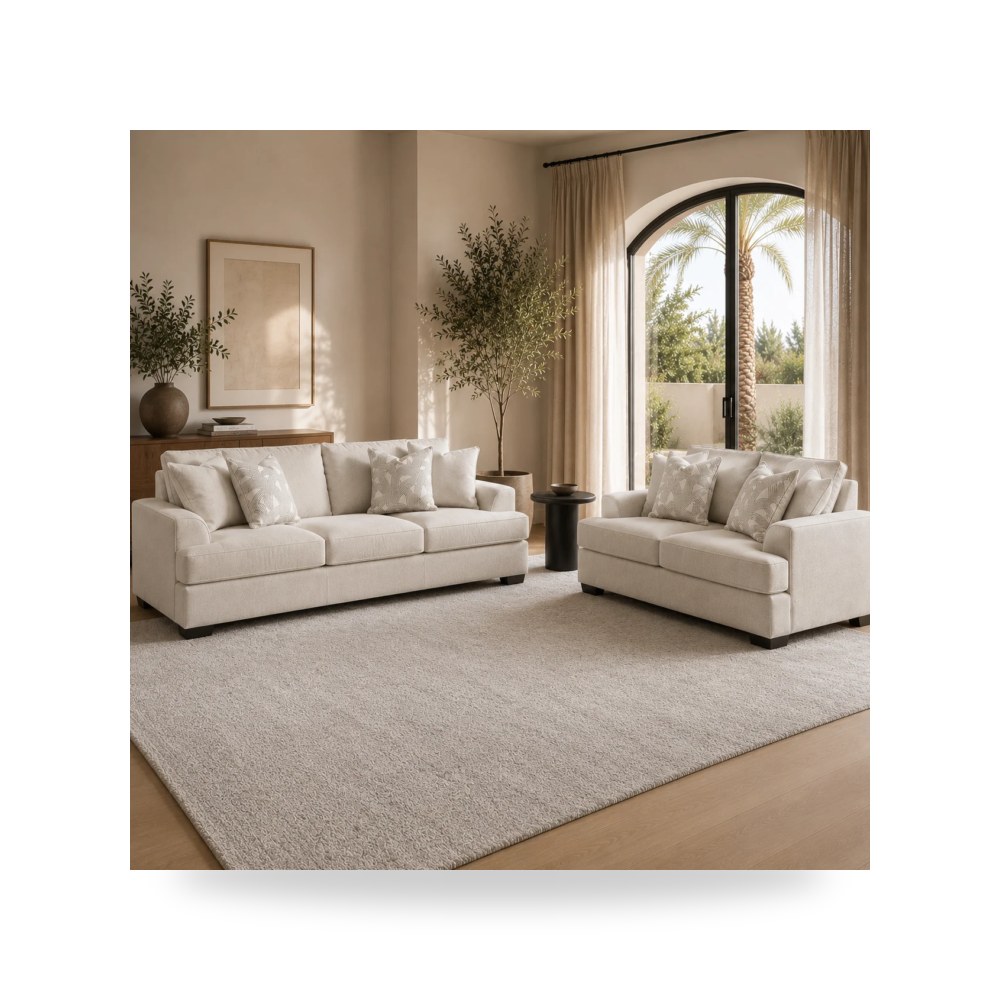 أريكة مقعدين بيج Harvey Sofa موديل R0802-0017KT1