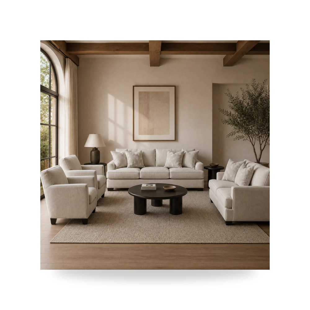 كراسي ومقاعد فاخرة - بيج Harvey - طراز R0802-0017KT