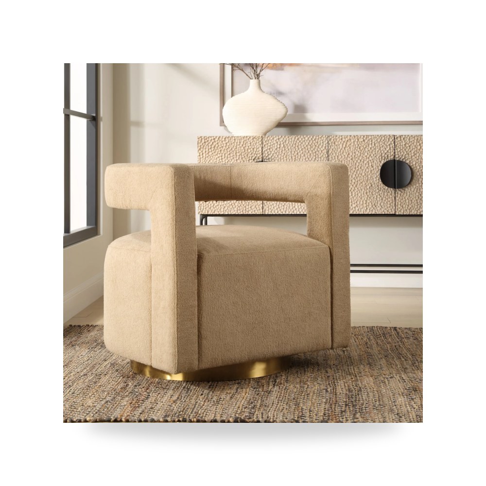 كرسي جلوس بتصميم أنيق - كرسي Swivel Uttermost معتمد - طراز 23850-UTT