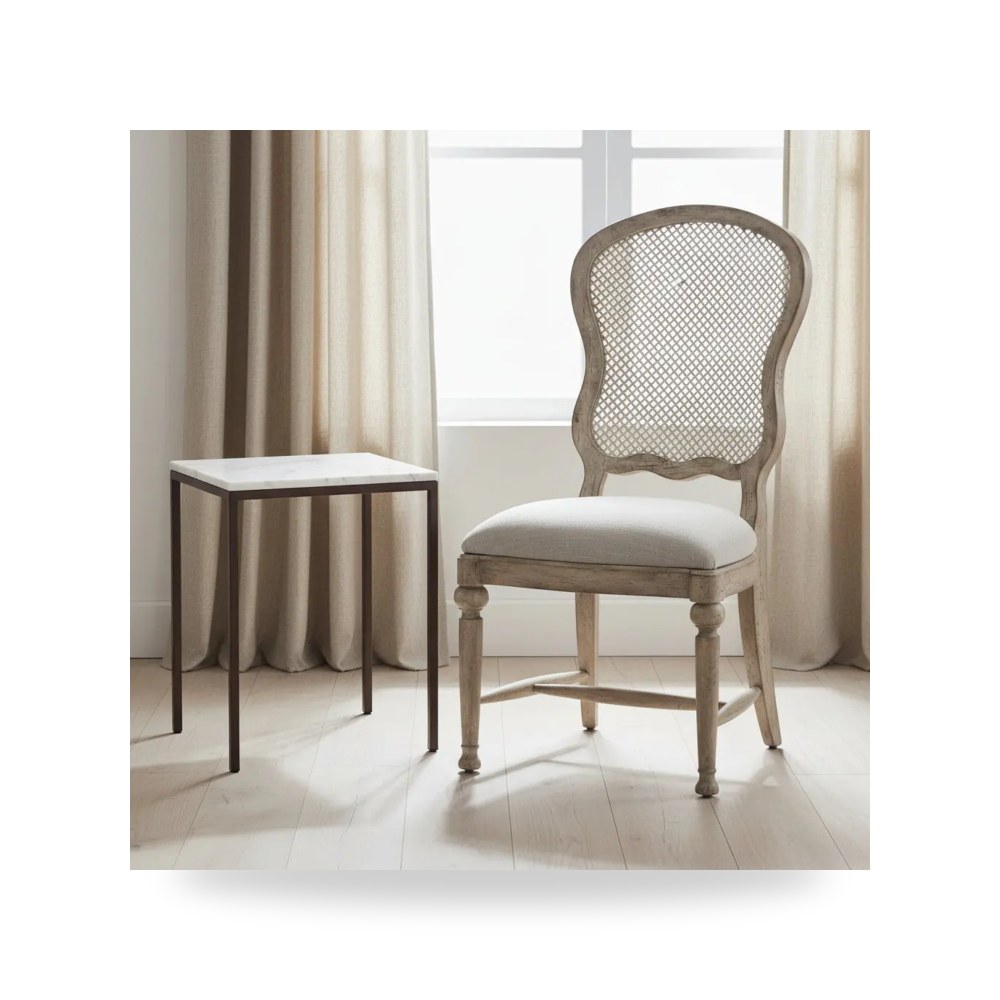 كرسي جلوس بتصميم أنيق - كرسي Boheme Gaston Metal معتمد - من Hooker Furniture