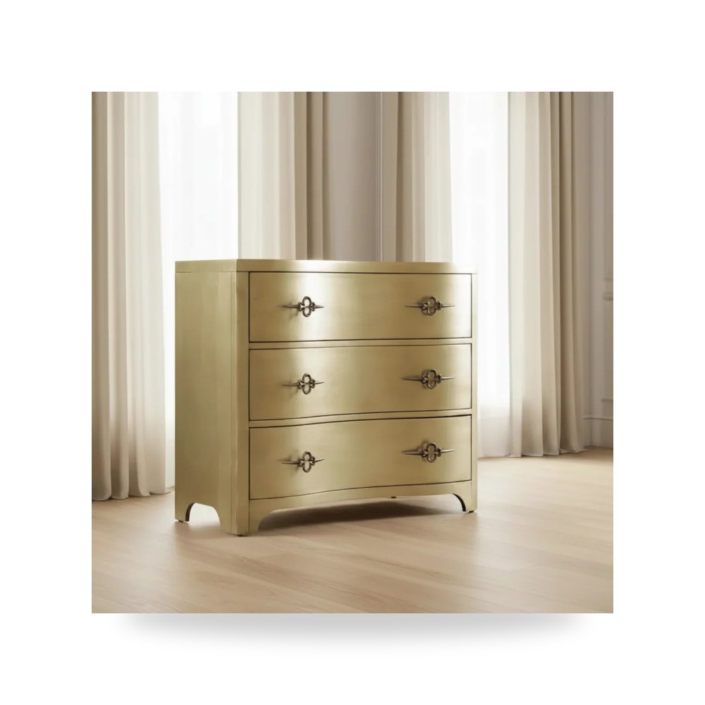 مرآة ديكور جدارية ذهبي Sanctuary Three Drawer Hooker
