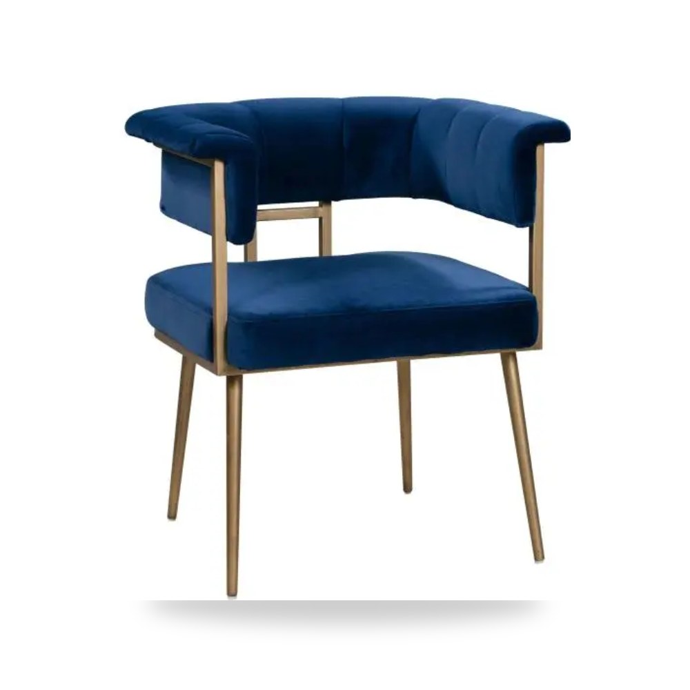 كرسي جلوس بتصميم أنيق - كرسي قطيفة كحلي Astrid TOV - من TOV Furniture - طراز TOV-D44023