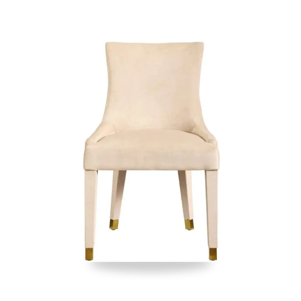 كرسي طعام فاخر - كرسي طعام كريمي Diamond TOV - من TOV Furniture - طراز TOV-D59-A