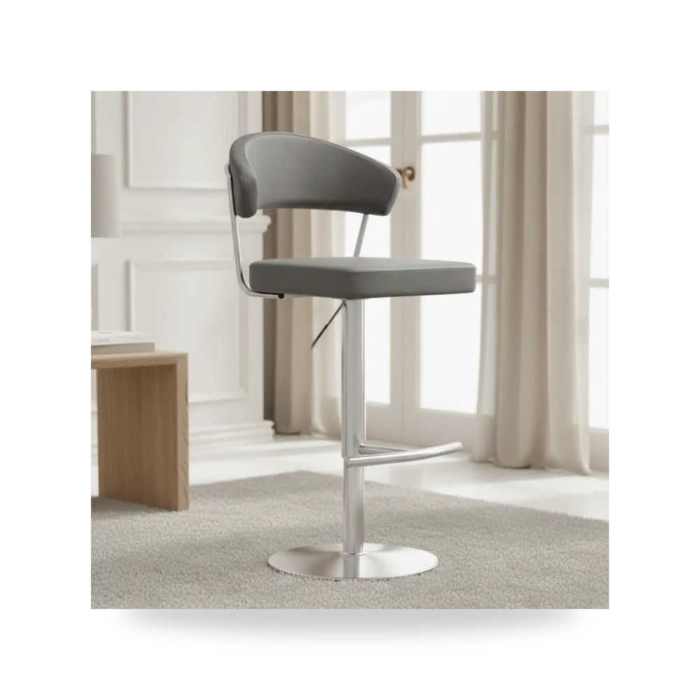 كراسي ومقاعد فاخرة - Counter Stools رمادي TOV موديل TOV K3629 - من TOV Furniture