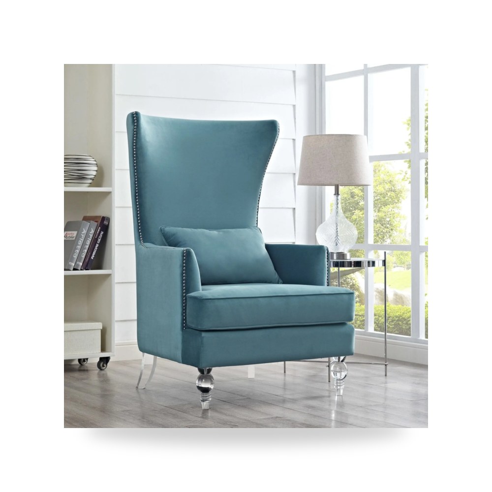 كرسي جلوس بتصميم أنيق - كرسي أزرق TOV موديل TOV A139 - من TOV Furniture - طراز TOV-A139