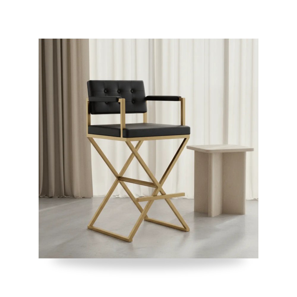 كراسي ومقاعد فاخرة - Counter Stools أسود TOV موديل TOV K3669 - من TOV Furniture