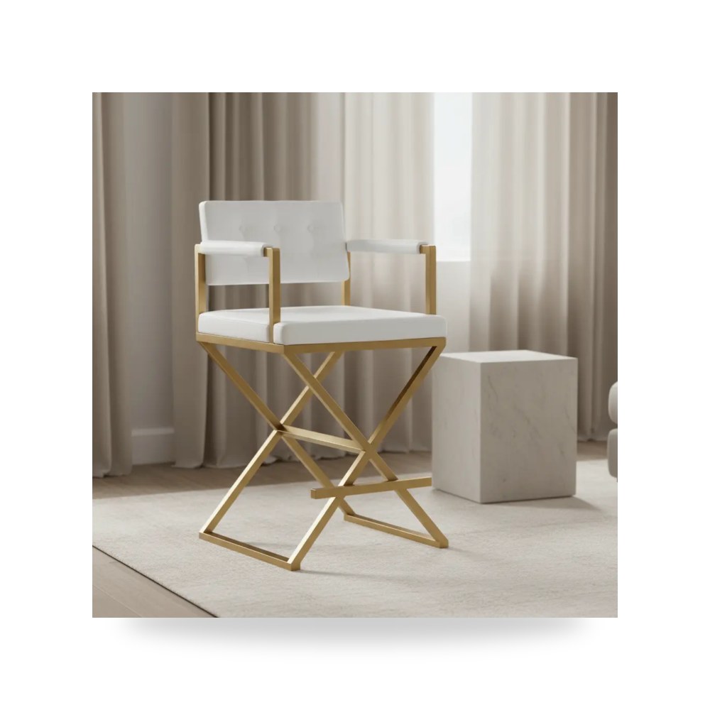 كراسي ومقاعد فاخرة - Counter Stools أبيض TOV موديل TOV K3668 - من TOV Furniture