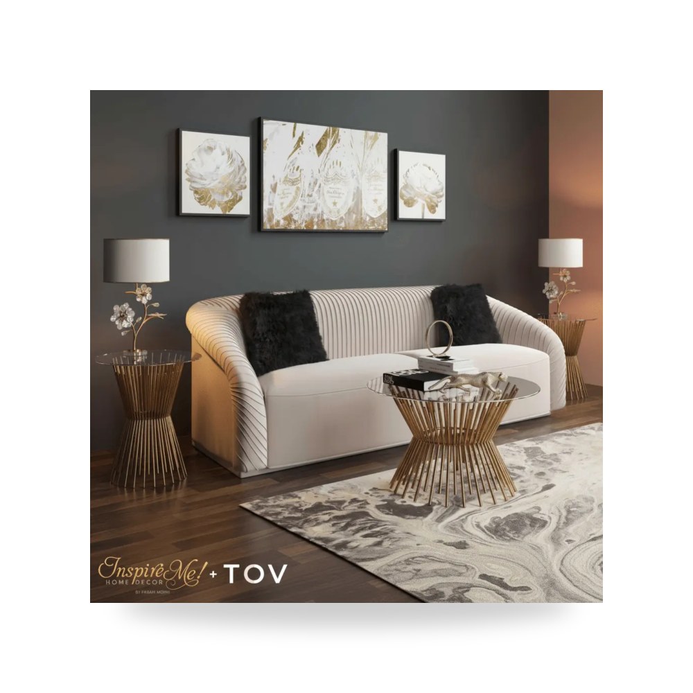 طاولة قهوة زجاج Grace توف فيرنتشر TOV Furniture