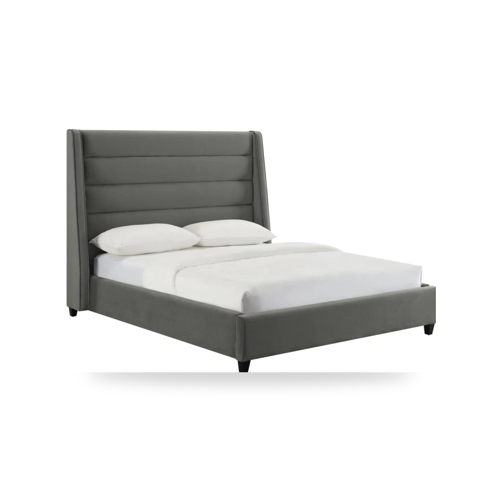 سرير قطيفة رمادي Koah توف فيرنتشر TOV Furniture