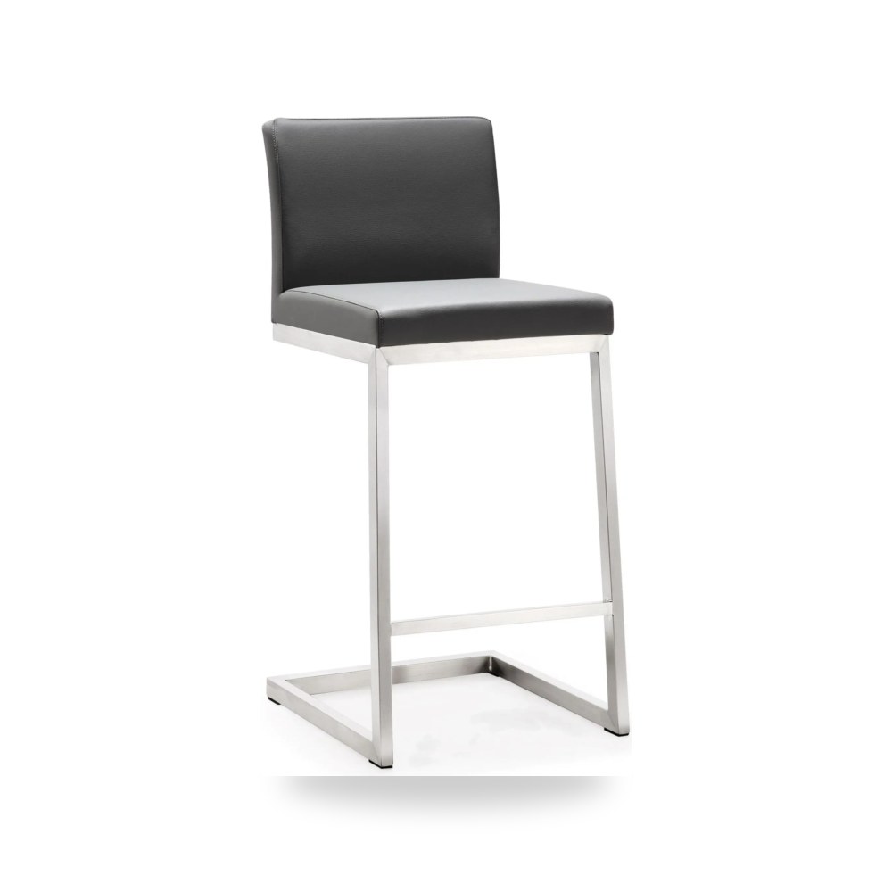 مقعد بار عالي فاخر - كرسي بار مرتفع رمادي TOV موديل TOV K3606 - من TOV Furniture