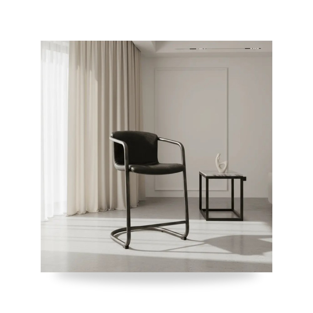 كراسي ومقاعد فاخرة - Counter Stools أسود Moe's Home موديل PK 1061 - طراز PK-1061-02