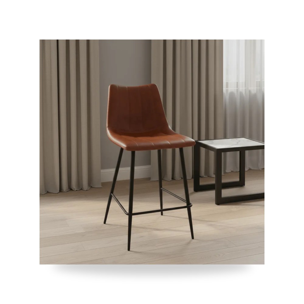 كراسي ومقاعد فاخرة - Counter Stools بني Moe's Home موديل UU 1002 - طراز UU-1002-03