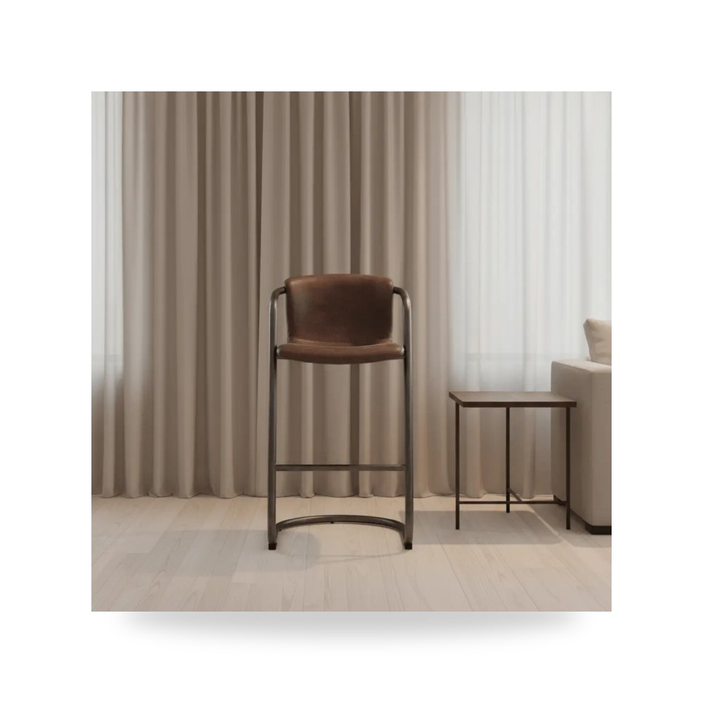 كراسي ومقاعد فاخرة - Counter Stools بني Moe's Home موديل PK 1060 - طراز PK-1060-03