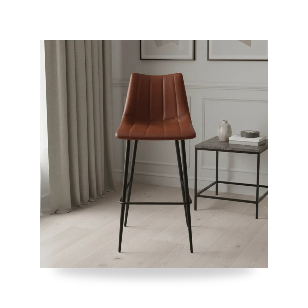 كراسي ومقاعد فاخرة - Counter Stools بني Moe's Home موديل UU 1003 - طراز UU-1003-03