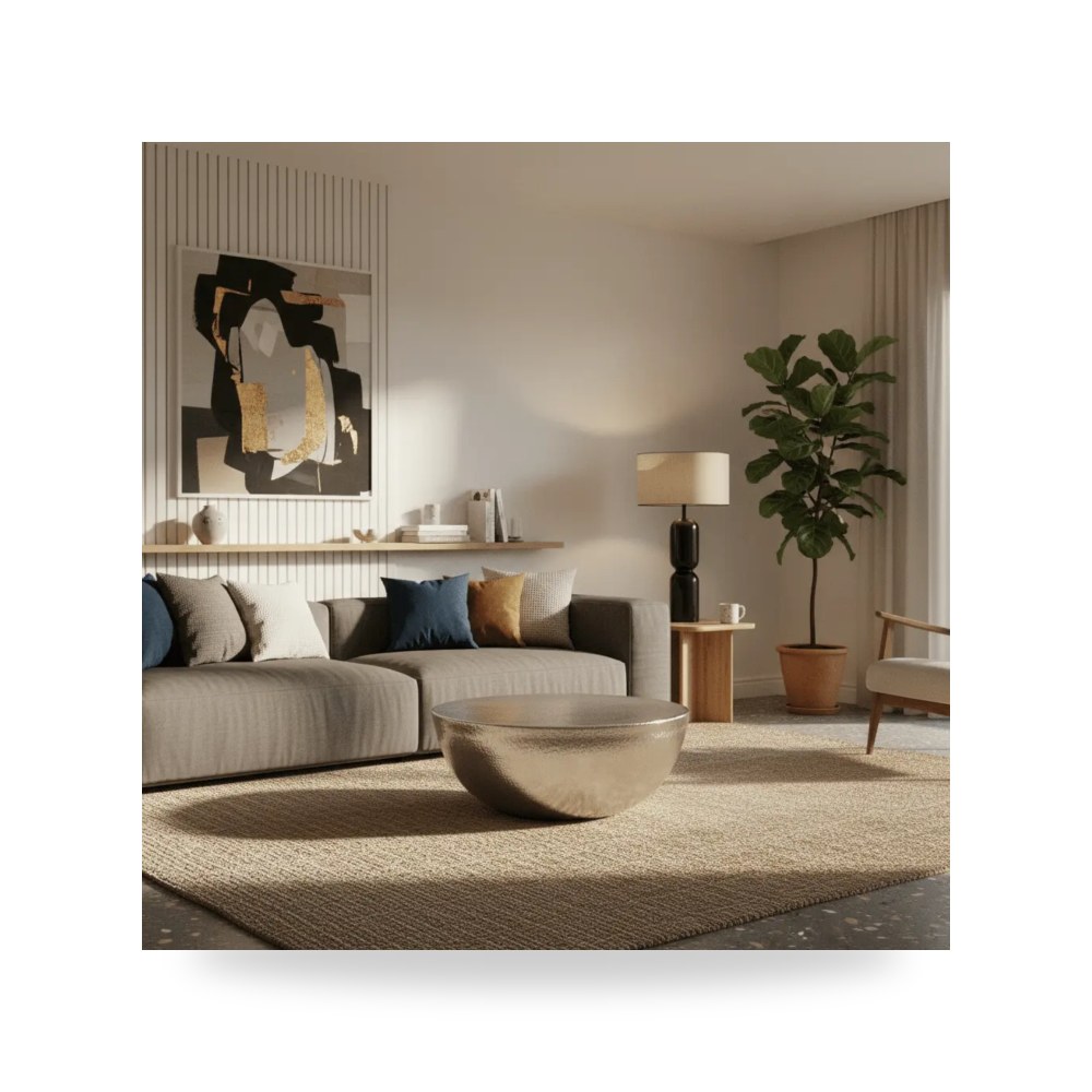 طاولة قهوة فضي Ashiko Moes موديل OT-1001-30 Moe's Home
