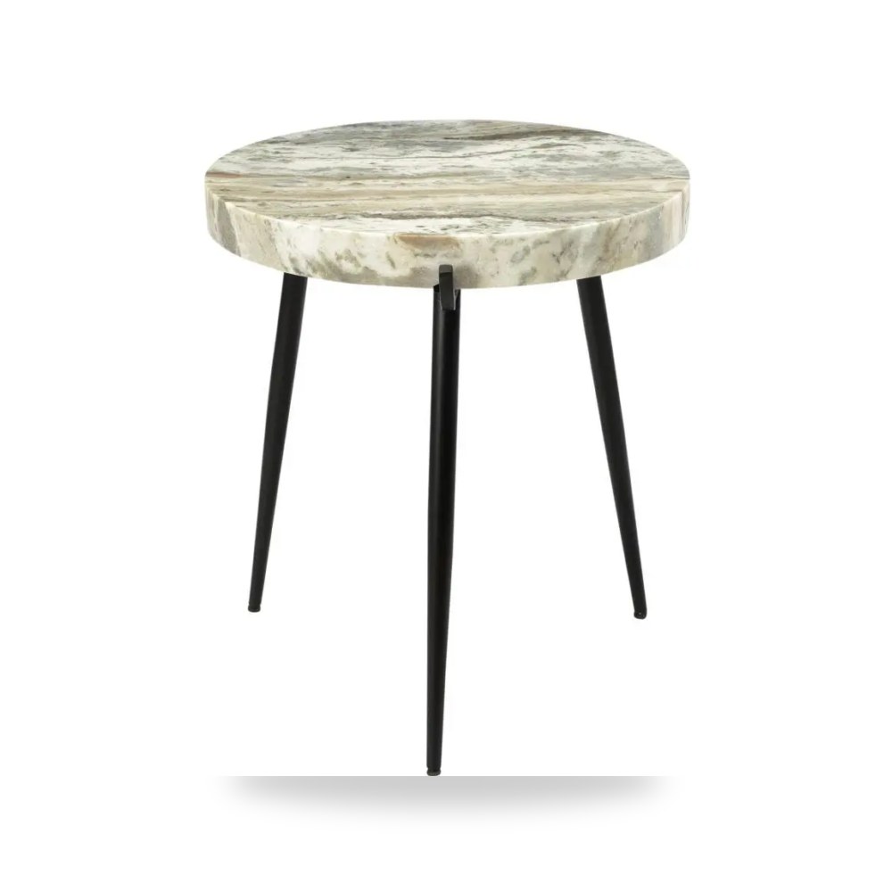 طاولة جانبية Brinley Marble Moes موديل IK-1008-21 Moe's Home