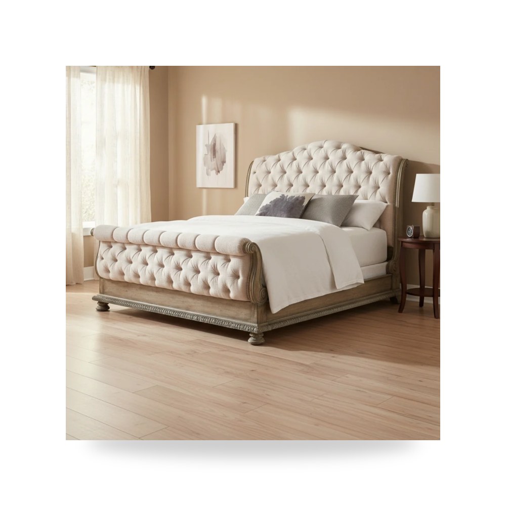 سرير نوم فاخر - Castella California King Tufted Bed سرير - من Hooker Furniture