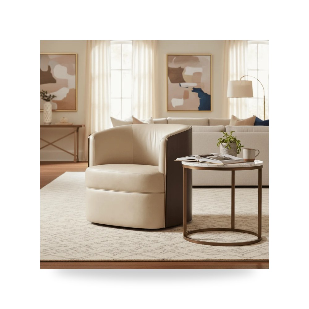 كرسي جلوس بتصميم أنيق - Donna Swivel Chair - من Hooker Furniture - طراز CC204-SW-005