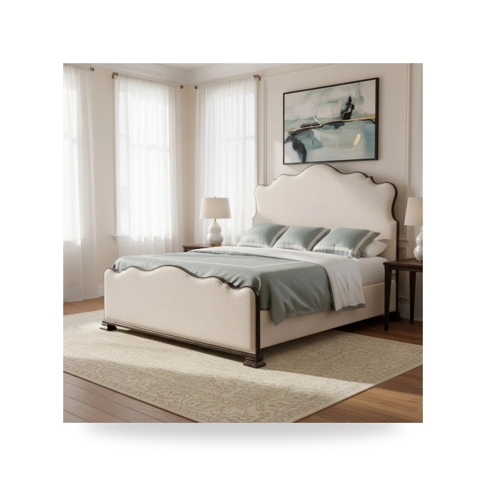 سرير نوم فاخر - Charleston Cal King Upholstered Bed سرير منجد - من Hooker Furniture