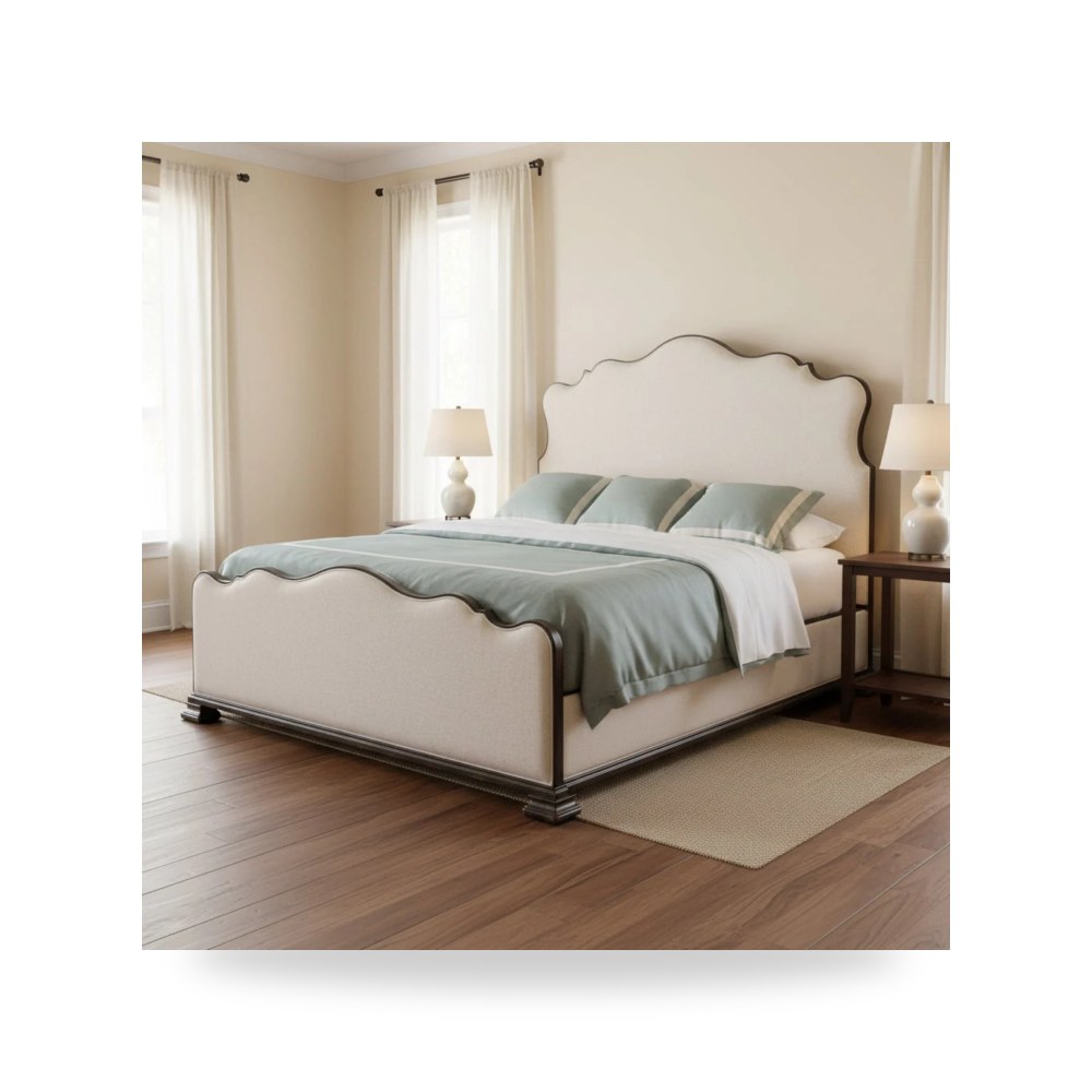 سرير نوم فاخر - سرير أحمر Charleston Hooker - من Hooker Furniture - طراز 6750-90866-97