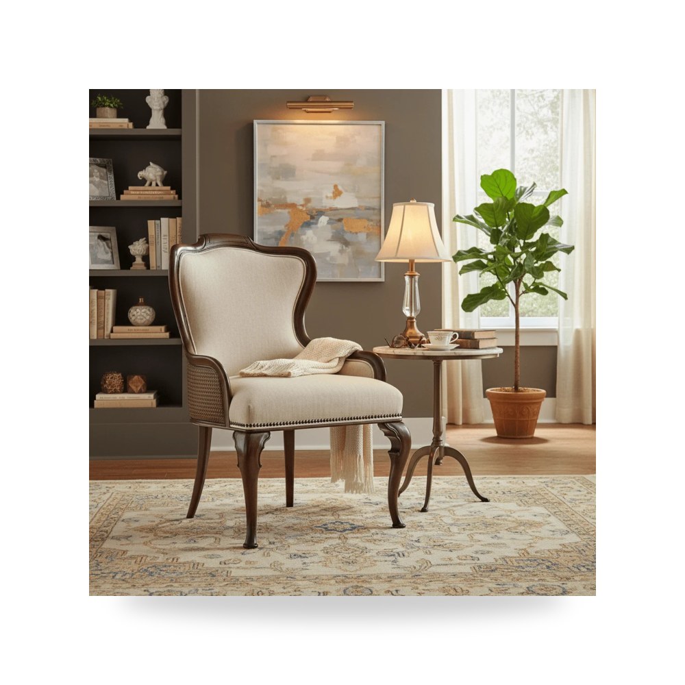 كرسي بذراعين فاخر - Charleston Upholstered Arm Chair كرسي بذراعين - من Hooker Furniture