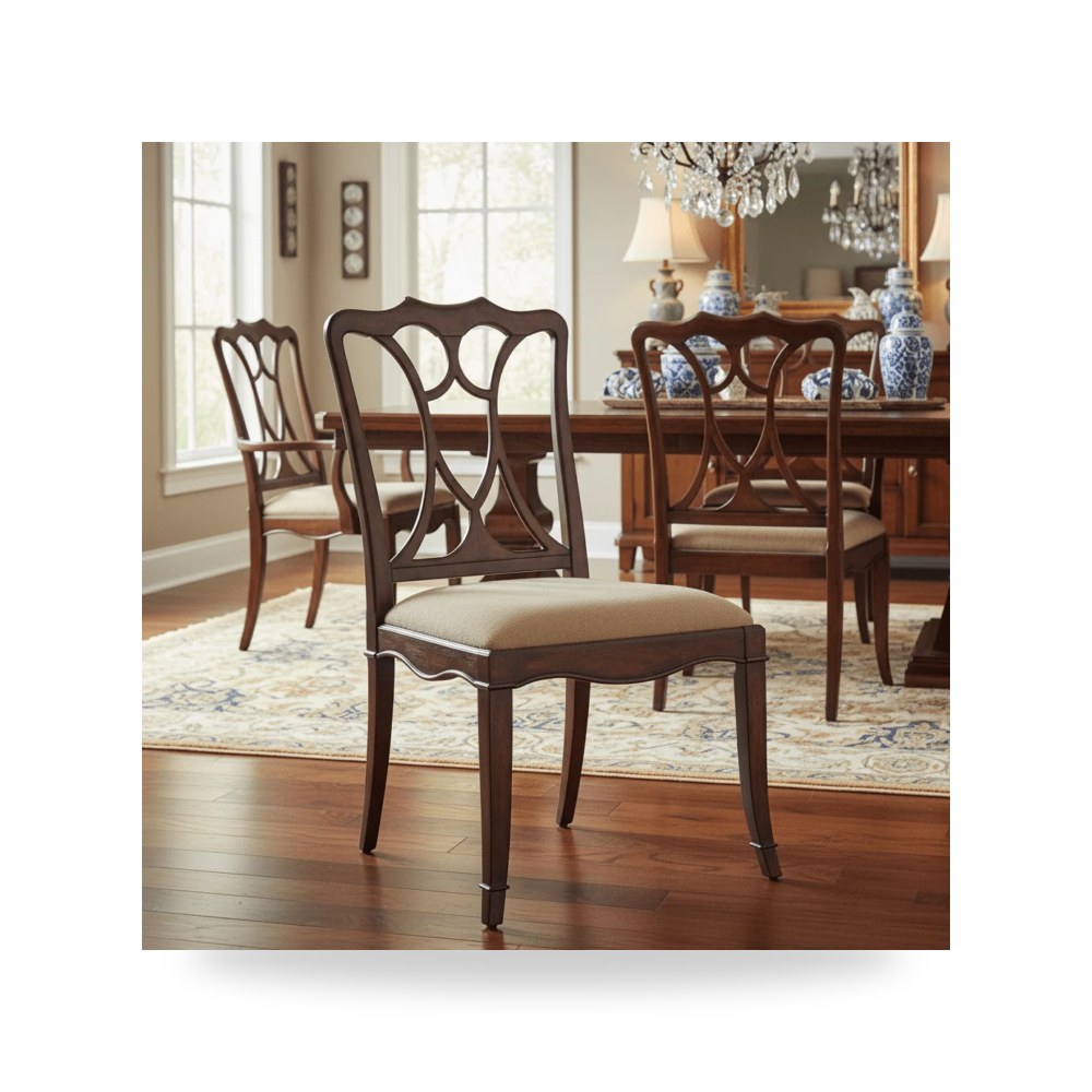 كرسي جلوس بتصميم أنيق - Charleston Upholstered Seat Side Chair كرسي - من Hooker Furniture