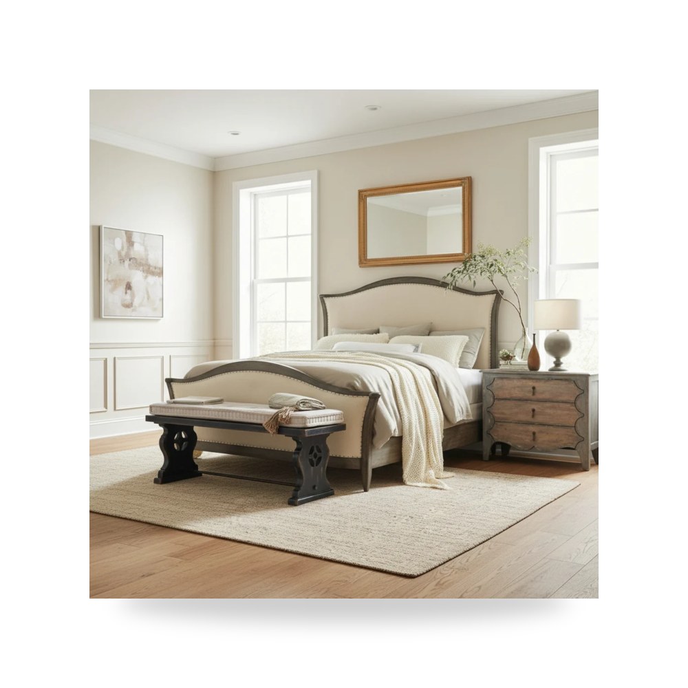 سرير نوم فاخر - سرير نوم رمادي Hooker موديل 5805 90850 96 - من Hooker Furniture