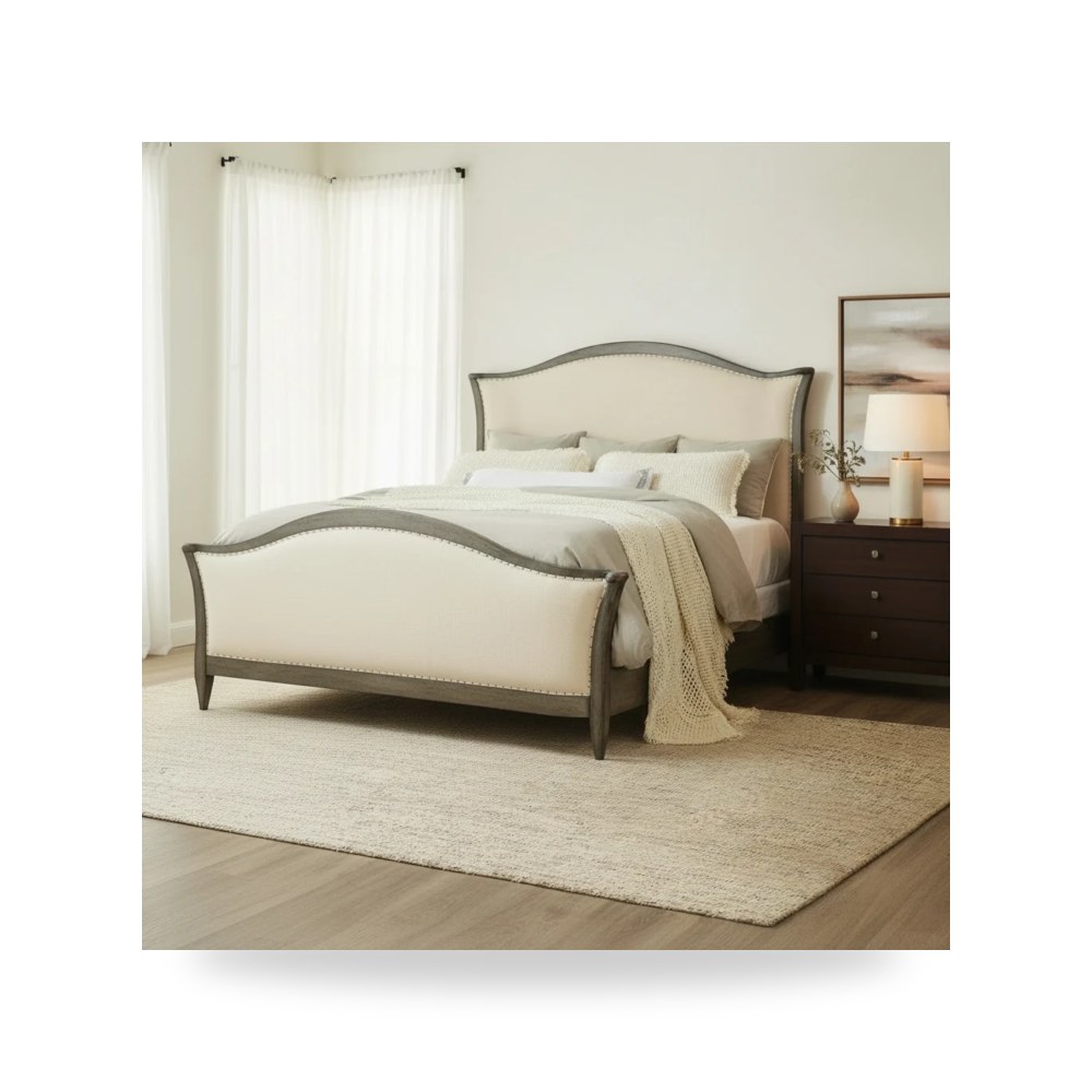 سرير نوم فاخر - سرير نوم رمادي Hooker موديل 5805 90860 96 - من Hooker Furniture