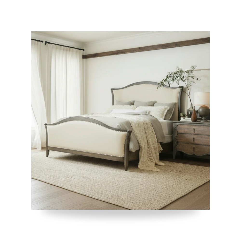 سرير نوم فاخر - سرير نوم رمادي Hooker موديل 5805 90866 96 - من Hooker Furniture