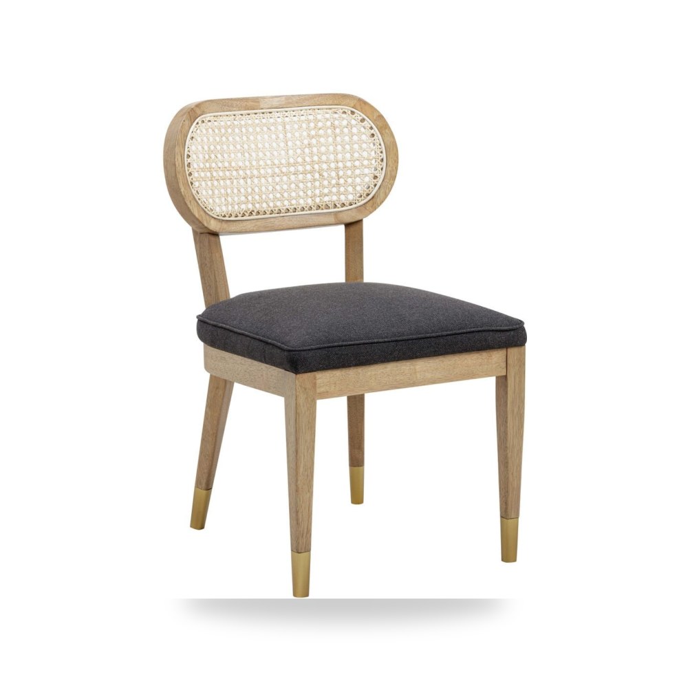 كرسي طعام فاخر - كرسي طعام أسود Cosette TOV - من TOV Furniture - طراز TOV-D54266
