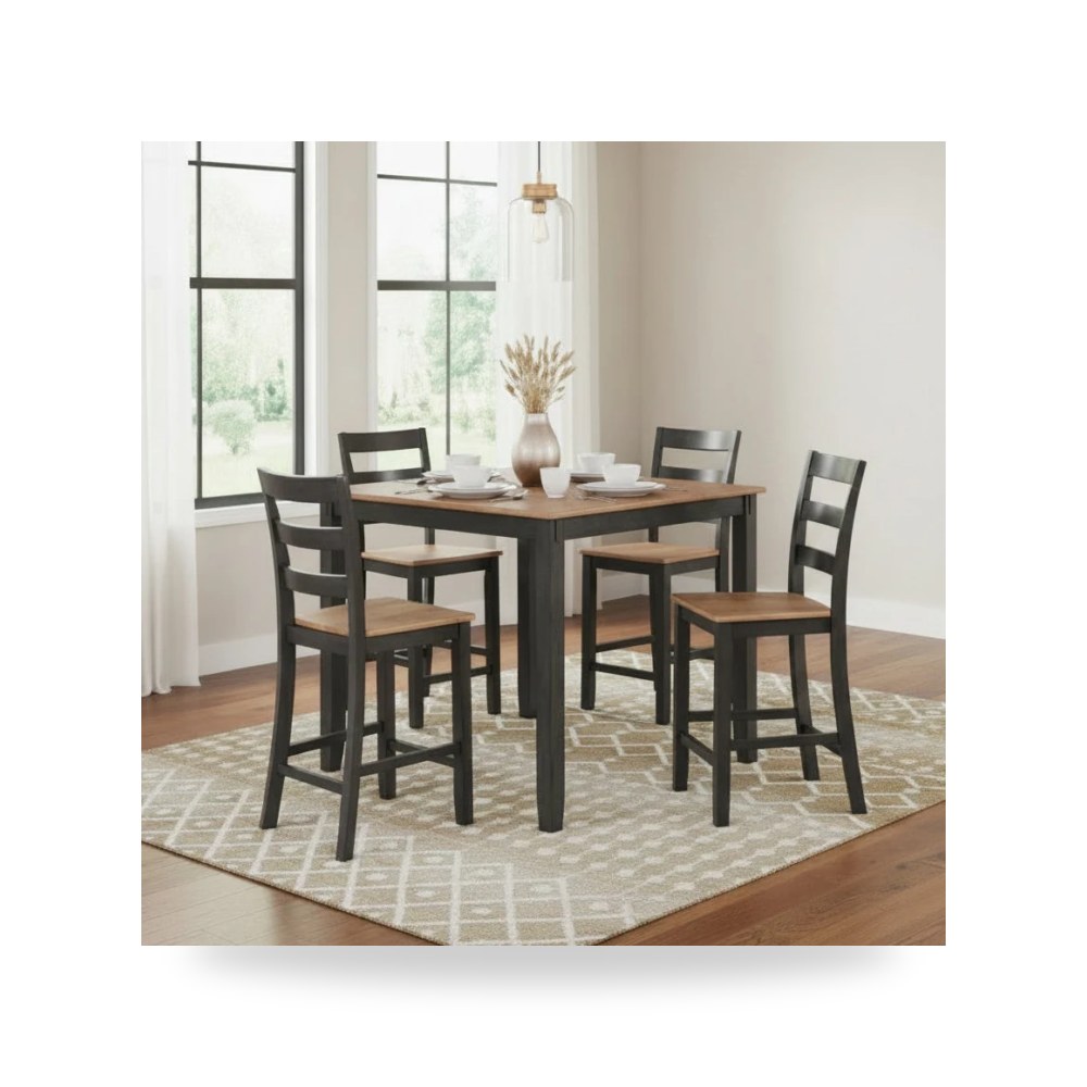 كرسي طعام فاخر - طقم غرفة طعام Ashley موديل D396 223 - من - طراز D396-223